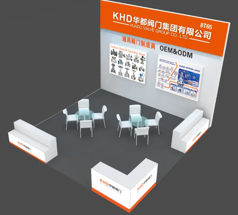 Kie renkonti Huadu Valve Group (KHD) en oktobro 2026? Zhejiang Int'l Valve Fair, Budo 8T65